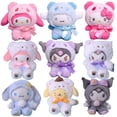 thumbnail image 2 of Muñeco de peluche de dibujos animados de Sanrios, juguete Kawaii My Melody, Kuromi, Cinnamoroll, Kt, gato, Purin, perro, peluche, lindo, colgante de peluche, 10cm, 2 of 4
