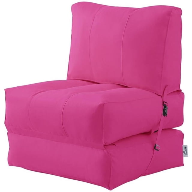 Chaise en Tissu Moderne et en Mousse à Coussinet en Fuchisa Rose