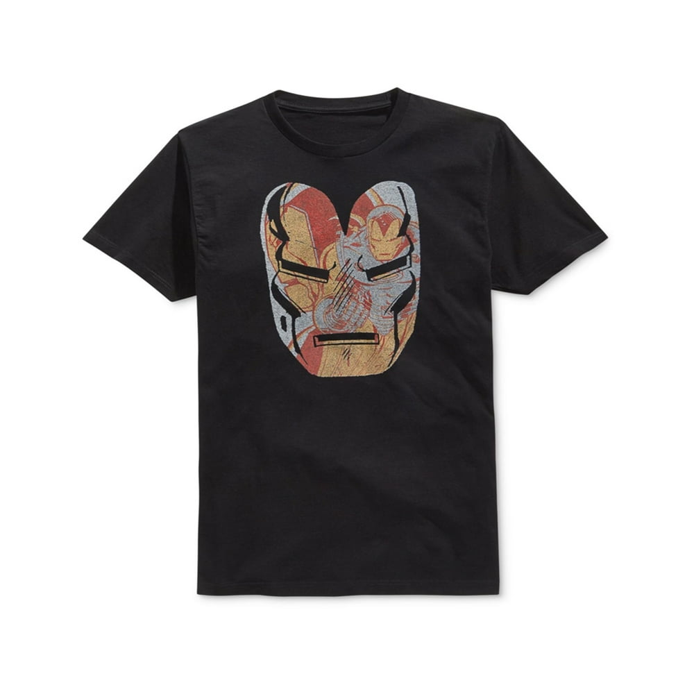 Mighty Fine - Mighty Fine Mens Iron Man Face Graphic T-Shirt - Walmart.com - Walmart.com