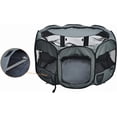 thumbnail image 2 of Parc de Voyage Souple Portable pour Chien x x es Gris, 2 of 9