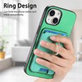 thumbnail image 5 of Allytech iPhone 15 Plus Case, Detachable Magnetic Wallet Case with Card Holder & Ring Stand, Support Car Mount, Premium PU Leather Shockproof Durable Protective Slim Case Cover - Green, 5 of 11