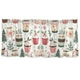 thumbnail image 7 of Yayeee Kitchen Curtains Tier Set of 2 Light Filtering 57"x24" Over Sink Window Panels, White Christmas Cups, 7 of 7