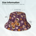 thumbnail image 6 of Naloa Buffalo Plaid and Butterflys Reflective Double-Sided Bucket Hat, Sun Hat, Soft and Breathable for Gardening, Beaching, Camping, Hiking, Fishing, 6 of 9
