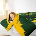 thumbnail image 4 of jejeloiu Football Sport Game Queen Comforter Set,Rugby City Bedding Comforter Set For Boys Teens Reversible 3-Piece, 4 of 8