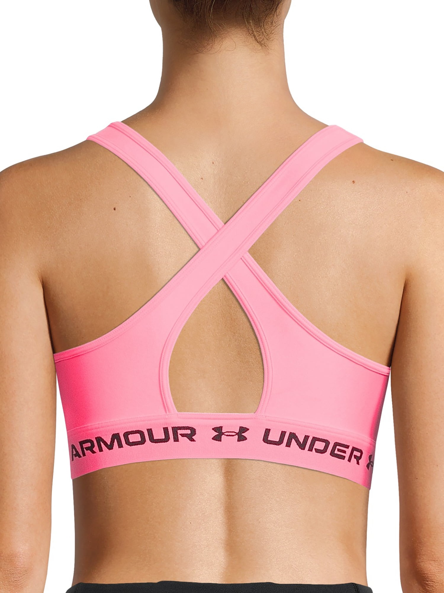 Under Armour Women's Mid Crossback Sports Bra - Walmart.com