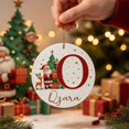 thumbnail image 4 of 2026 Christmas Home Party Decoration 26 Letters Round Acrylic Christmas Ornament Set Personalized Alphabet Round Pendant DIY Custom Christmas Tree Hanging Decorations Festive Round Pendant, 4 of 6