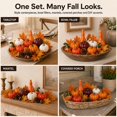 thumbnail image 5 of YOYTOO 21Pcs Foam Pumpkin Maple Leaf Set, Artificial Mini Pumpkins Decor for Indoor Outdoor Fall Harvest Thanksgiving Halloween Party, 5 of 9
