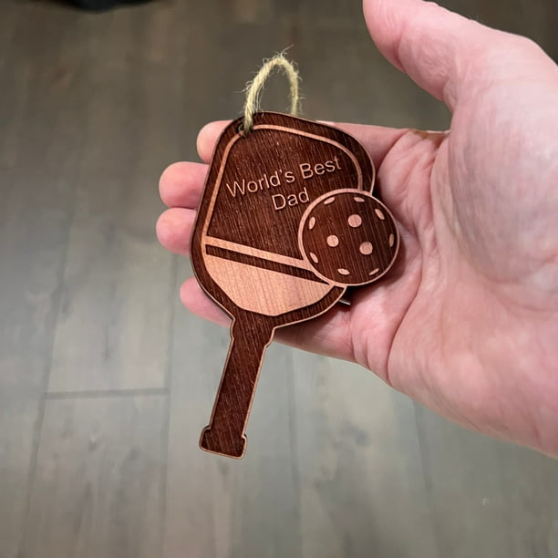 Pickleball - Cedar Ornament Pickleball - Cedar Ornament