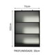 thumbnail image 3 of Mueble Organizador Multifuncional Madesa 6907 3 Nichos Negro y Blanco, 3 of 5
