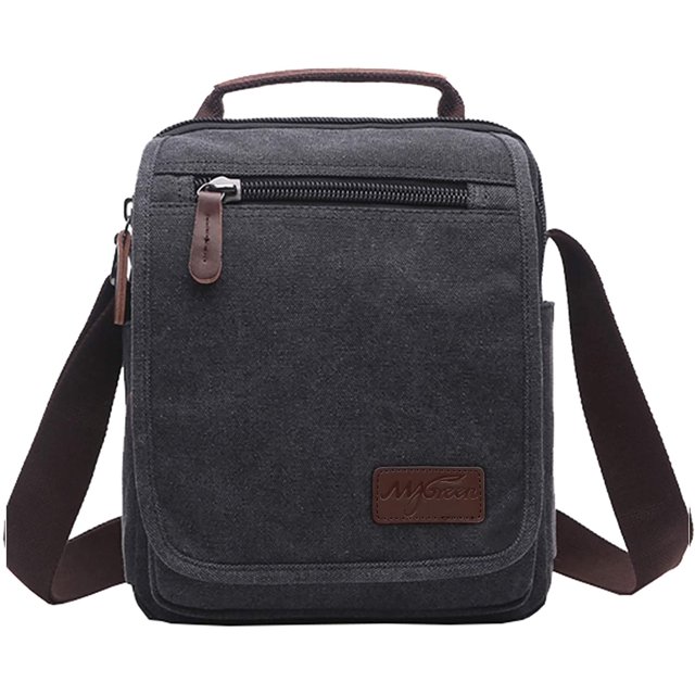 Small Canvas Crossbody Shoulder Bag Messenger Bag Work Bag