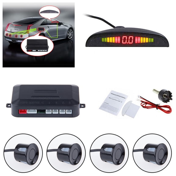 BESTONZON Car Parking or with Double CPU and LED Display Full Weather Design Black