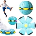 thumbnail image 1 of Glow in the Dark Bouncing Flying Saucer Toy, Unpredictable Bounce for Family Interactive Play, Soft Durable Kid-Safe Design for Evening Fun and Bonding (A), 1 of 8