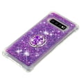 thumbnail image 5 of Funda para Samsung Galaxy S10 Plus con Brillo Líquido Flotante, Purpurina, Parachoques y Anillo Giratorio Soporte, 5 of 5