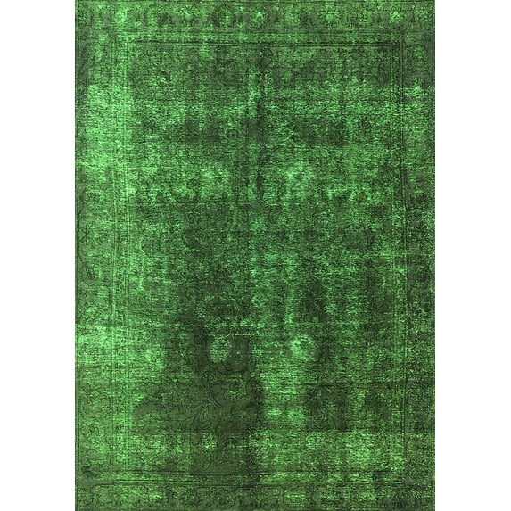 Ahgly Company Indoor Rectangle Persian Green Bohemian Area Rugs, 8' x 12'