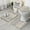 Beige Geometric Triangle, variant on Beige Geometric Diamond Dot Pattern Bathroom Rugs Sets 3 Piece,Toilet Cover Set,Absorbent Non Slip Bathroom Mats Sets with U-Shaped Contour Rug Toilet Rug Set