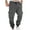 Dark Gray, variant on Mens Athletic Pants New Men's Solid Color Thickened Sporty Pocket Cargo Pants Elastic Waist Drawstring Casual Tight-Fitting Trousers Full Length Pants Gray 3Xl