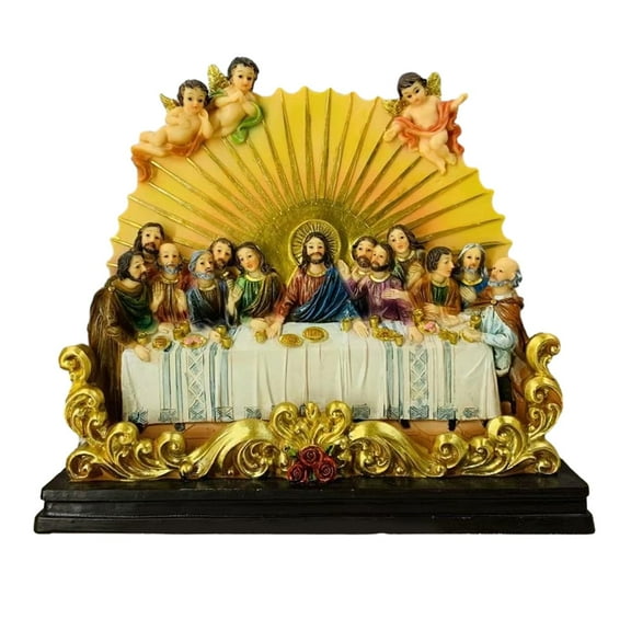 Kokiya Last Supper Figures Crafts Office Decoration Religious Statue Sculpture for Home