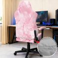 thumbnail image 6 of Whosucclay Pink Marble Print Gaming Chair Covers Slipcovers, Stretch Washable Removable Computer Reclining Gaming Chair Protector Slipcovers with Armrest Cover (No Chairs), 6 of 8