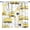 Cartoon Car-14, variant on Boys Construction Curtains, Watercolor Yellow Cartoon Tractor Truck Excavator Bulldozer Print Blackout Window Treatments for Kids Child Bedroom Nursery, 84x84in