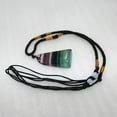 thumbnail image 4 of K-KED Natural Colorful Fluorite Quartz Gemstone Pendant Chakra Healing Quartz Necklace, 4 of 8