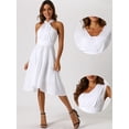 thumbnail image 2 of DARING DIVA Women's Chiffon Self Tie Multi-wear Dresses XL White, 2 of 6