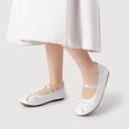 thumbnail image 3 of Zapatos Bailarinas para Niñas DREAM PAIRS Mary Jane Talla 6 Blanco, 3 of 6
