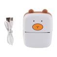 thumbnail image 2 of Pocket Printer, Easy Operation Photo Printer Cute Bear Shape Fast Printing Speed Wireless Connection  for Studying for Leaving Message, 2 of 7