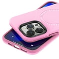 thumbnail image 4 of Elehold Slim Case for iPhone 14 Pro Max Clear Anti-Yellowing with Hidden Bracket Kickstand Heavy Duty Compatible with MagSafe Full Body Protective Shockproof Case For iPhone 14 Pro Max,Pink, 4 of 7
