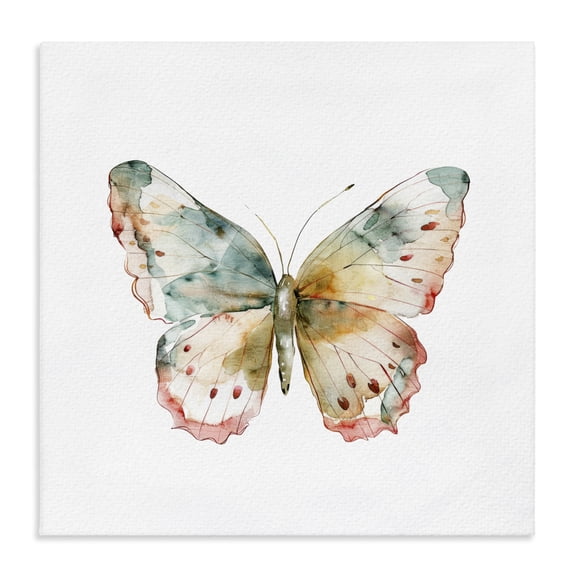 Stupell Industries Muted Watercolor Butterfly Canvas Wall Art, design by Kim Allen