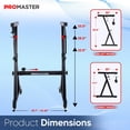 thumbnail image 4 of ProMaster Z-Design Keyboard Stand - 20-34 Inches Adjustable, Portable, Universal, Foam-Padded Arms, Designed Z Style, Digital Music Piano Keyboard Stand - Black, 4 of 5