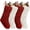 Burgundy*2, ivory*2, variant on 4 Pack Christmas Stockings, 14 Inches Cable Knitted Stocking Gifts & Decoration for Family Holiday Xmas Party Decor
