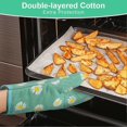 thumbnail image 3 of Oven Mitts and Potholders, BBQ Gloves , 1 Pair Oven Mitts and 2 Pot Holders, for Cooking Baking Kitchen Microwave Pizza -Qin, 3 of 5