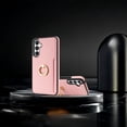 thumbnail image 5 of Feishell for Samsung A14 5G Wallet Case with Card Holder, 360°Rotation Ring Holder Kickstand, Premium PU Leather RFID Blocking Card Pocket Protective Cover for Samsung Galaxy A14 5G, Pink, 5 of 9