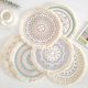 thumbnail image 1 of Kitchen Table Placemats Set of 6 withRound HandmadeWoven Fringe Placematfor Dining Room, Kitchen, Place Mats for Parties,Use-Size 1313 Inches, 1 of 4