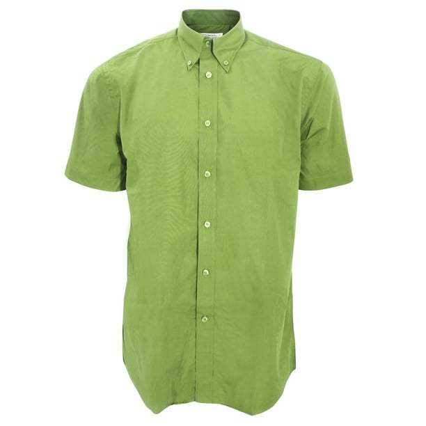 Kustom Kit - Camisa de manga corta para trabajar hombre caballero (Lima)
