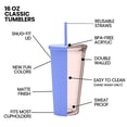 thumbnail image 3 of Vaso con pajita de plástico de doble capa de 700ml, práctico vaso de agua helado para exteriores de gran capacidad, 3 of 5