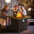 thumbnail image 4 of Patiojoy Table de Foyer au Propane de 32 Pouces, Plateau Carré, Allumage Automatique, avec Housse de Pluie, Roches de Lave, 4 of 10