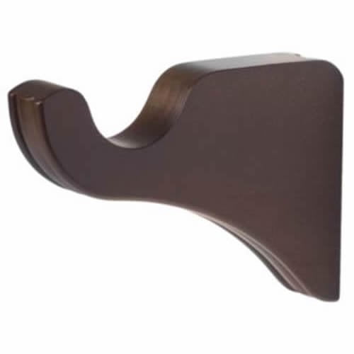 kirsch wood trends classics 3 1/2" return center bracket1 3/8" pole