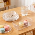 thumbnail image 4 of Plastic Serving Tray Set with 8 Small Plates and Base for Snacks, Desserts, Parties, Dorm or Home Table Storage, 4 of 6