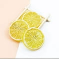 thumbnail image 5 of Yellow Artificial Lemon Slices,Mini Simulation Fruit Lemon Slices,Fake Artificial Plastic Fruit Model Decorative Wedding Ornament Festival Decoration,Photography Props,Basket Display Filler Fruit, 5 of 8