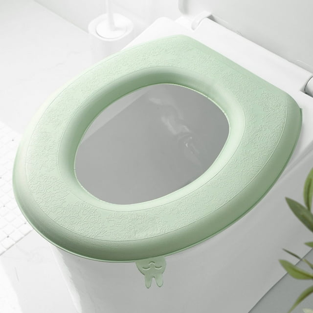 Harpily 1PCS Coussin de Siège de Toilette Réutilisable avec Poignée Imperméable Autocollant