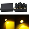 thumbnail image 2 of munirater 18MM Eagle Eye LED Bulb Lights Amber Yellow, 9W Super Bright Waterproof Car Motorcycle Daytime Running DRL Light Fog Backup Turn Signal Power Wheel Front Grill Bumper Light, 10-Pack, 2 of 5
