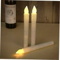 thumbnail image 3 of PAMINGONO 5PCS Pillar Candles Flameless White Long Rod Smokeless for Wedding Decorations, 3 of 8