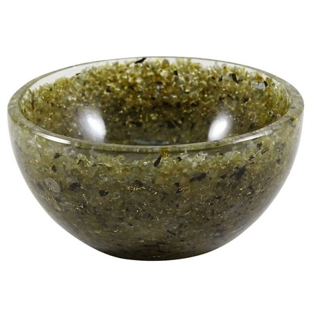 Harmonize Natural Labradorite Stone Bowl Hand Carved Crystal Reiki Healing Energy Generator Gemstones