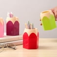 thumbnail image 4 of Musbetu 2 Pcs Pencil Head Shape Pen Holder Desktop Pen Storage Box Multi-functional Makeup Brush Organizer for Classroom Home Office Supplies, 4 of 7