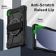 thumbnail image 4 of Funda Resistente a Golpes para Samsung Galaxy Tab A11+, Silicona Anti Caída + Funda Protectora de Capa de PC con Asa Giratoria de 360°, Soporte, Correa para el Hombro, Negro, para Galaxy Tab A11+, 4 of 8