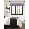 thumbnail image 3 of Kitchen Valances for Window, Country Wood Board Gray Purple Light Filtering Rod Pocket Valance Curtain, Farmhouse Gradient Plank Short Curtains Window Topper for Bedroom 42x18in, 3 of 7