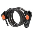 thumbnail image 2 of 4uds. Cable de código de bicicleta con bloqueo de 5 dígitos antirrobo para bicicleta eléctrica Scooter negro, 2 of 2