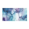 thumbnail image 5 of Blue and Purple Marble Luxury Kitchen Rug Non Slip Bathroom Plush Mat Shaggy Bedroom Carpet 39"x20", 5 of 6
