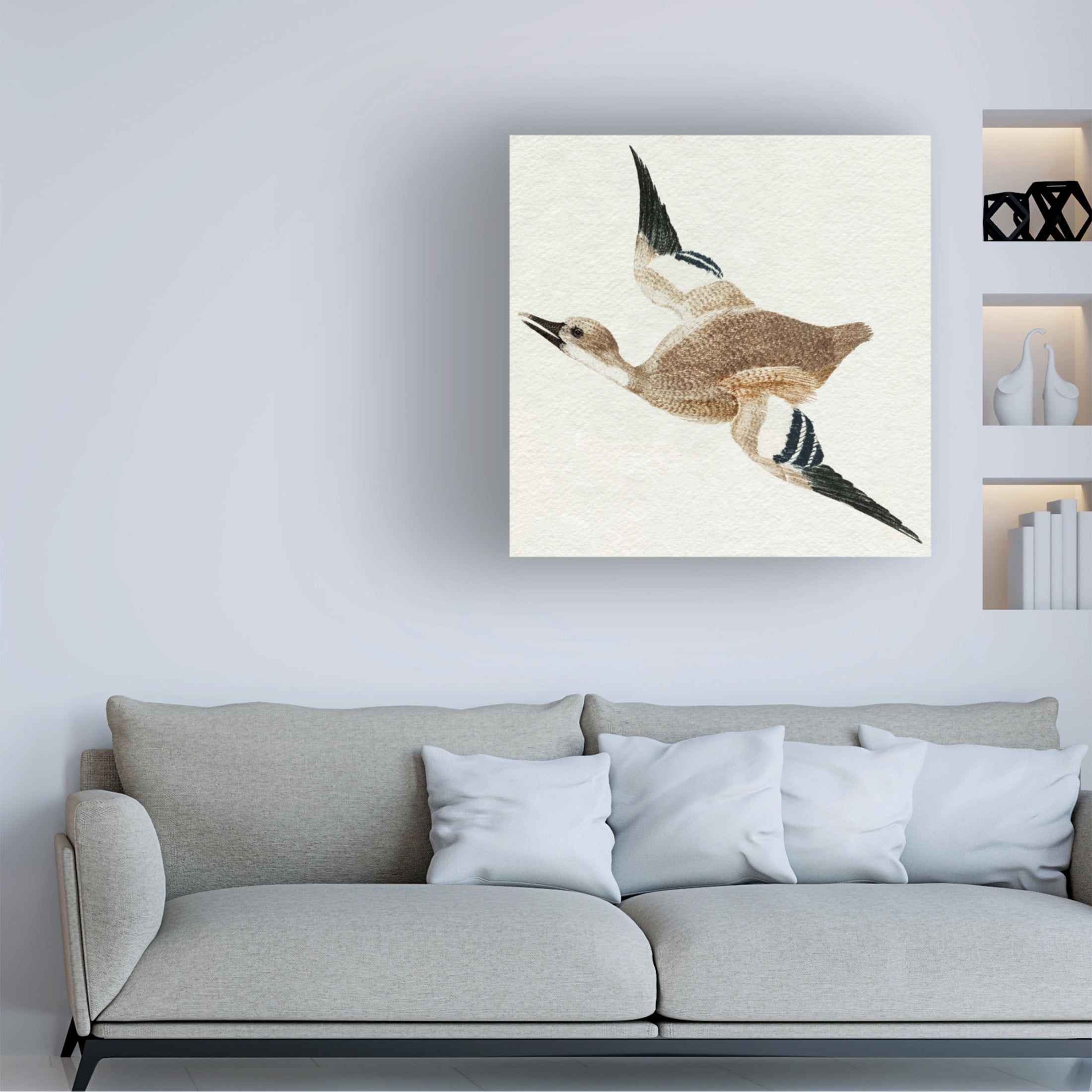Trademark Fine Art Johan Teyler  Flying Ducks II Canvas Wall Art